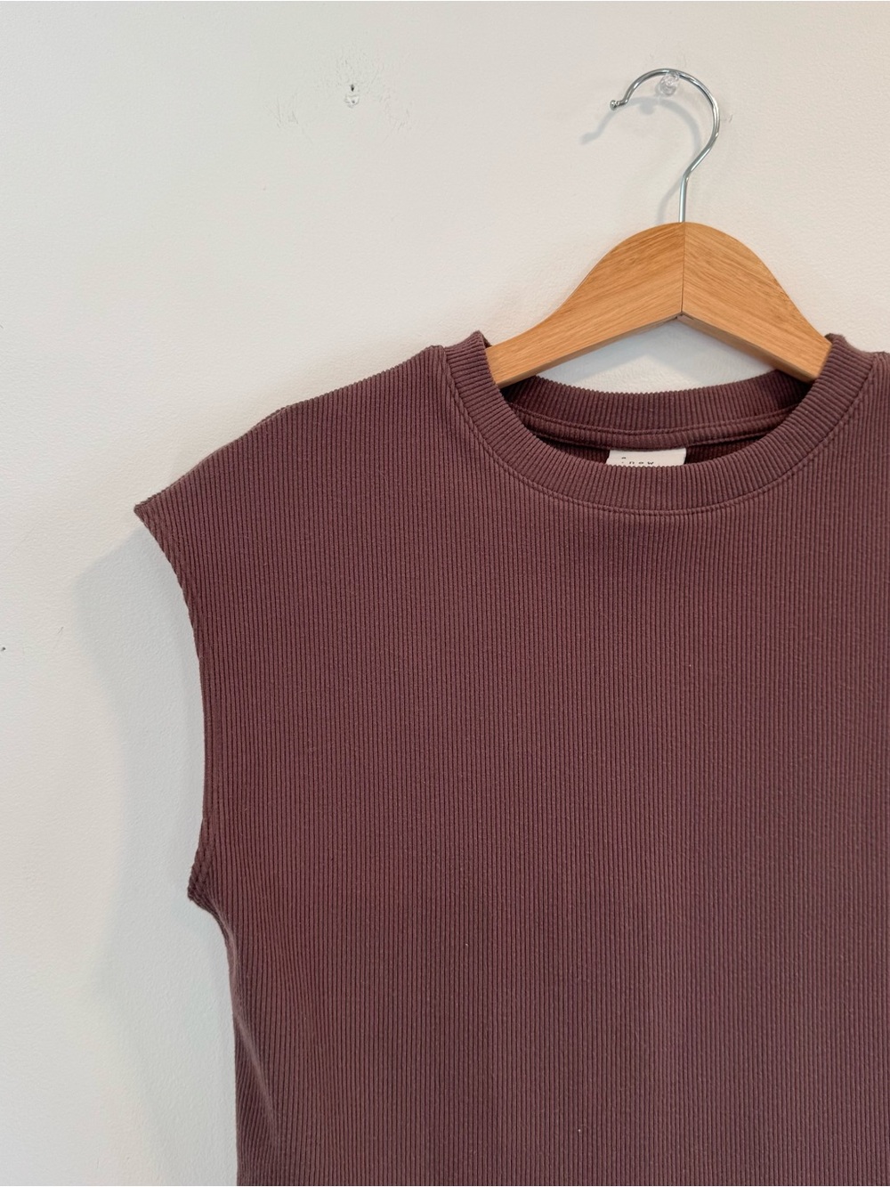 Target Brown Ribbed Top - Picture 2 of 3
